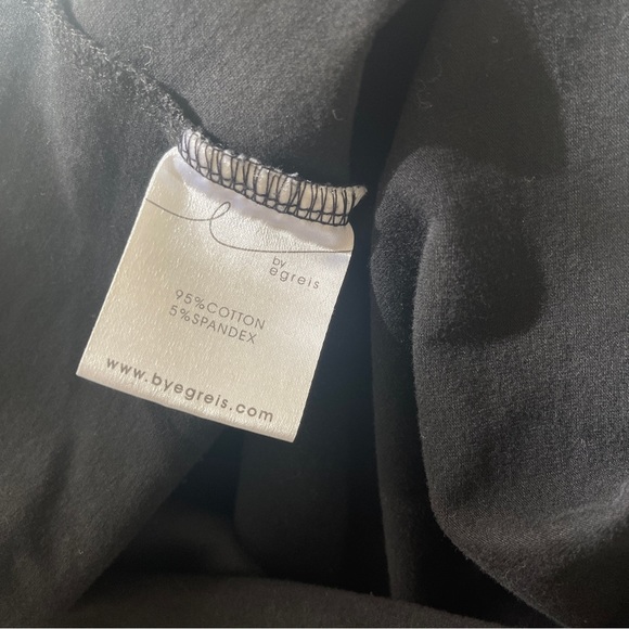 Byegreis Black Logo V Neck T Shirt Small - Picture 4 of 5